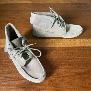 Mens Marc Jacobs suede booties/moccasins olive colored suede size 9